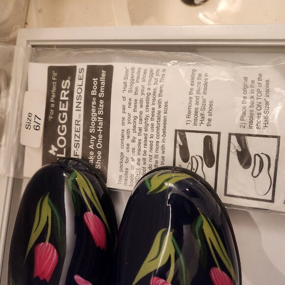 Sloggers Gardening/Waterproof Clog Shoes. NWT. Size 6, plus with extra inserts. - Picture 3 of 9